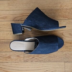 NWT Denim Mules - Size 11 Wide